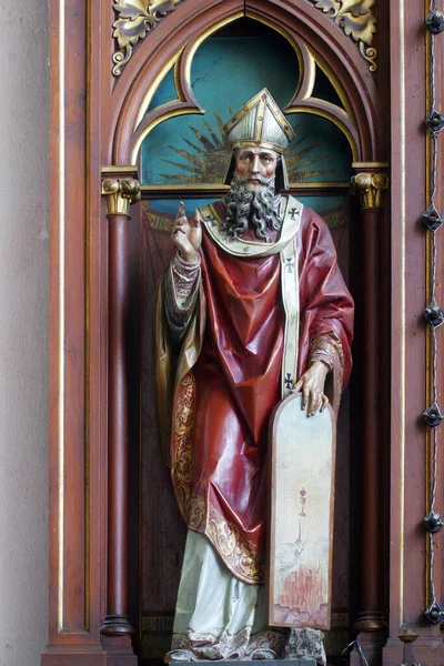 Saint Cyril Statue Altar Immaculate Heart Mary Parish Church Saint — Stock Photo, Image