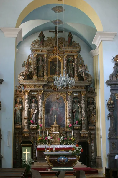 Altare Maggiore Della Chiesa Santa Caterina Alessandria Krapina Croazia — Foto Stock