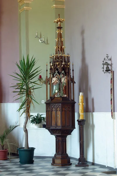 Baptisterio Iglesia Santísima Trinidad Krapinske Toplice Croacia — Foto de Stock