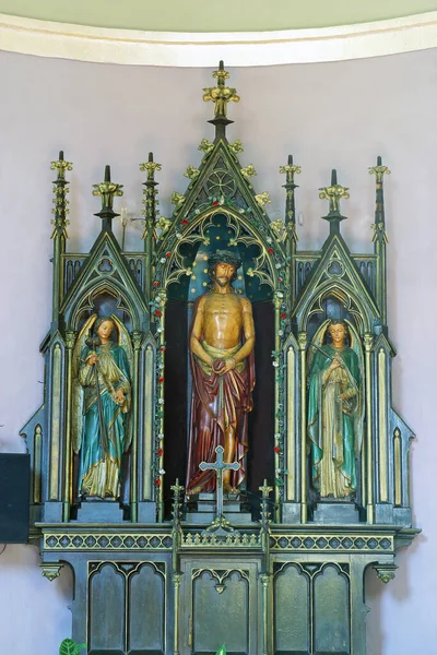 Altar Cristo Encadenado Iglesia Santísima Trinidad Krapinske Toplice Croacia —  Fotos de Stock