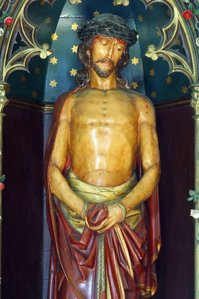 Die Passion Der Jesus Statue Auf Dem Gebundenen Christus Altar — Stockfoto