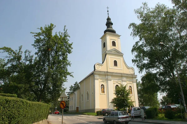 Iglesia Parroquial Santa Elena Zabok Croacia — Foto de Stock