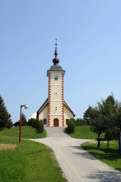 Παρεκκλήσι Του Αγίου Αντωνίου Της Πάδοβας Στο Γκραμπρόβετς Ζάμποκ Κροατία — Φωτογραφία Αρχείου