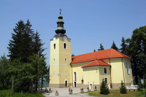 Die Pfarrkirche Sankt Nikolaus Bistra Kroatien — Stockfoto