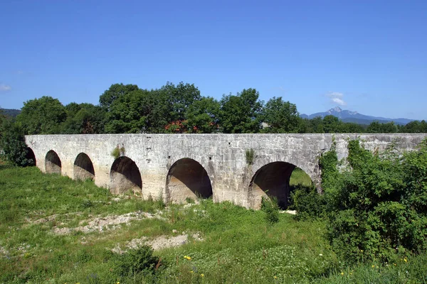 Most Marmont Stary Kamienny Most Ostarije Chorwacja — Zdjęcie stockowe