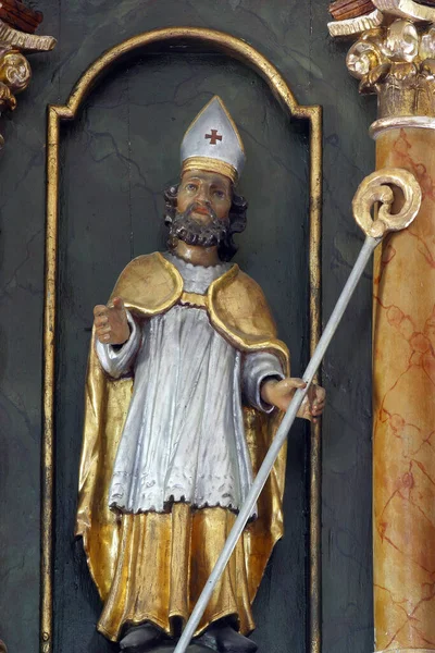 Saint Donatus Statue Sur Maître Autel Dans Église Paroissiale Saint — Photo