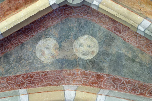 Fresco Igreja Paroquial São Pedro Petrovina Croácia — Fotografia de Stock
