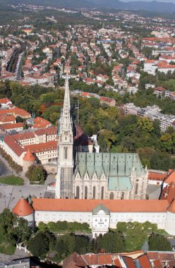 Hırvatistan 'ın Zagreb kentinde Bakire Meryem' in Varsayımı Katedrali