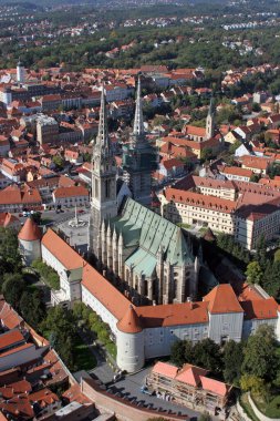 Hırvatistan 'ın Zagreb kentinde Bakire Meryem' in Varsayımı Katedrali