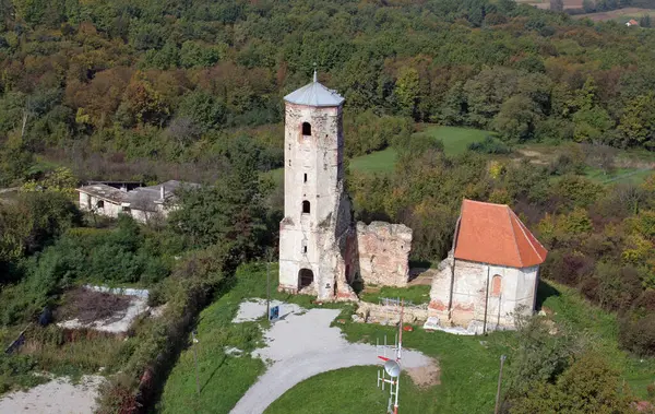 Ruines Église Médiévale Saint Martin Martin Breg Dugo Selo Croatie — Photo