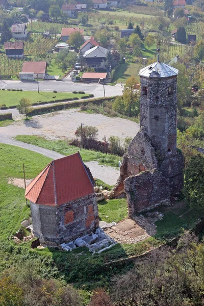 Ruinas Iglesia Medieval San Martín Martin Breg Dugo Selo Croacia —  Fotos de Stock
