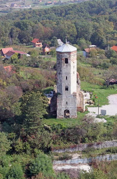 Ruinas Iglesia Medieval San Martín Martin Breg Dugo Selo Croacia — Foto de Stock