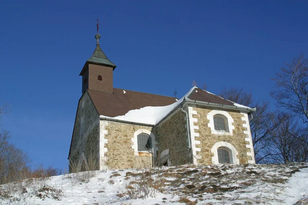 Παρεκκλήσι Του Αγίου Ιακώβου Στο Βουνό Μεντβέντνιτσα Ζάγκρεμπ Κροατία — Φωτογραφία Αρχείου