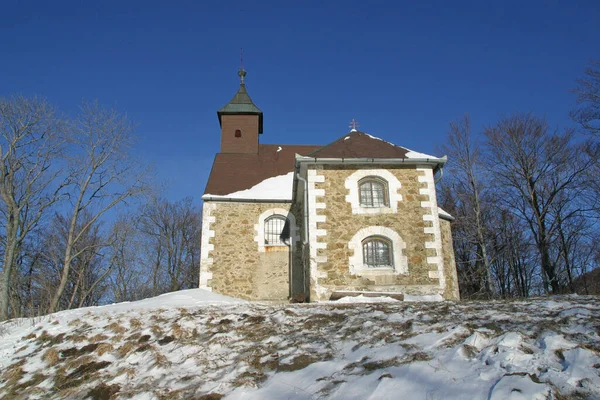 Παρεκκλήσι Του Αγίου Ιακώβου Στο Βουνό Μεντβέντνιτσα Ζάγκρεμπ Κροατία — Φωτογραφία Αρχείου