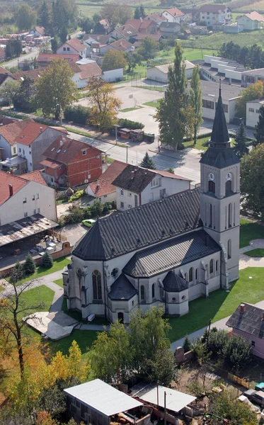 Farní Kostel Martina Dugo Selo Chorvatsko — Stock fotografie