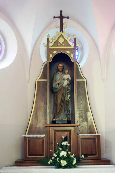 Josef Altar Der Pfarrkirche Martin Dugo Selo Kroatien — Stockfoto