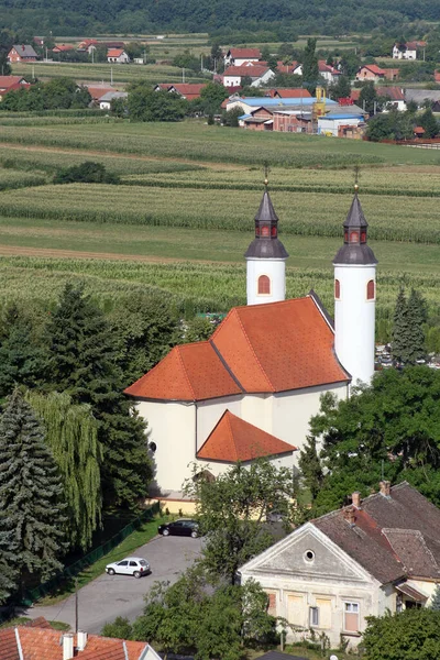 Parochiekerk Van Hemelvaart Van Maagd Maria Brezovica Kroatië — Stockfoto