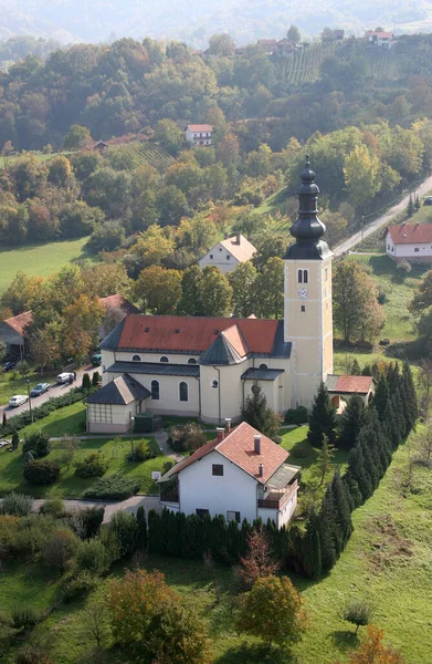 Iglesia Parroquial San Jorge Gornja Stubica Croacia — Foto de Stock