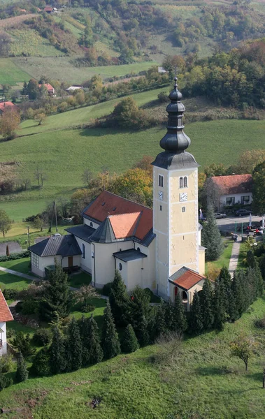 크로아티아 Gornja Stubica George Parish Church Croatia — 스톡 사진