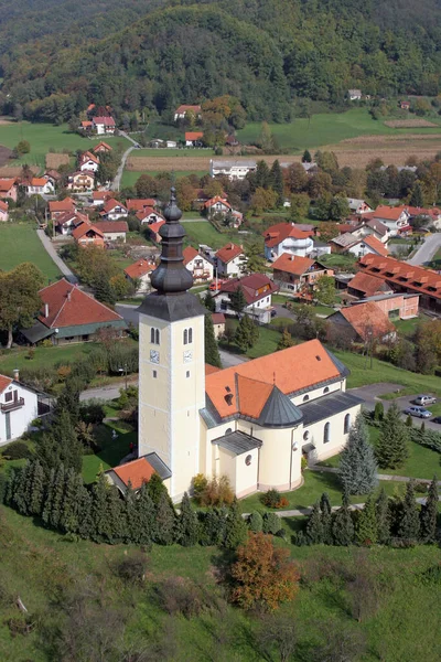 Iglesia Parroquial San Jorge Gornja Stubica Croacia —  Fotos de Stock