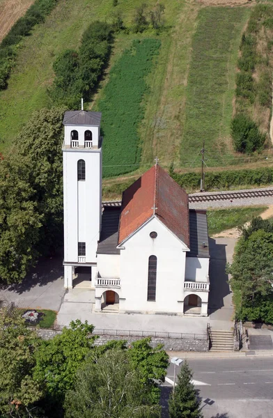 Parish Church Anthony Padua Duga Resa Croatia — стокове фото