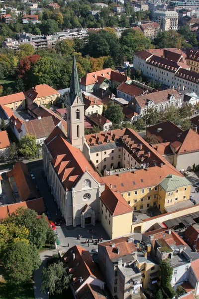 Franciscaner Kerk Van Sint Franciscus Van Assisi Kaptol Zagreb Kroatië — Stockfoto