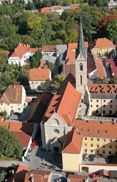 Franciscan Church Francis Assisi Kaptol Zagreb Croatia — 스톡 사진