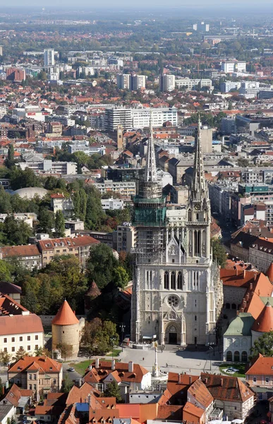 Cathedral Assumption Virgin Mary Zagreb Croatia — Stock Photo, Image