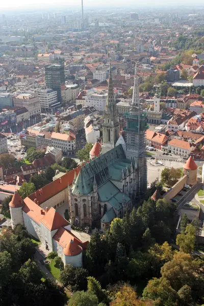 Cathédrale Assomption Vierge Marie Zagreb Croatie — Photo