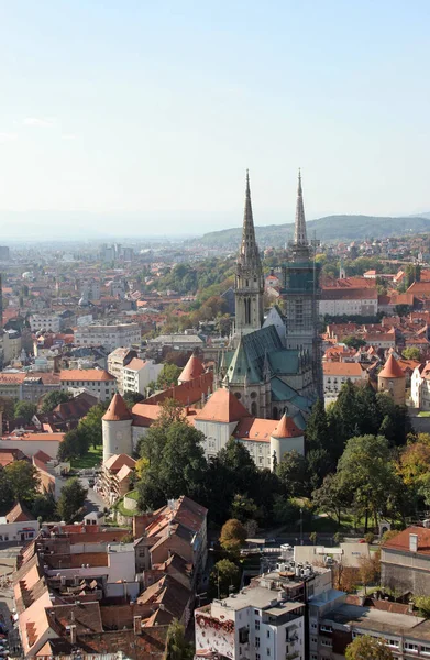 Cathédrale Assomption Vierge Marie Zagreb Croatie — Photo