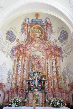 Hırvatistan 'ın Sela kod Siska kentindeki St. Mary Magdalene kilisesinde yüksek sunak