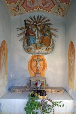 Hırvatistan 'ın Zagorska Sela kentindeki Kutsal Üçlü Şapeli