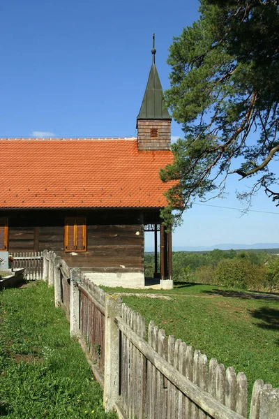 Johannes Döparens Kapell Lukinic Brdo Kroatien — Stockfoto