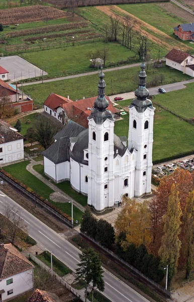 Plish Church Mary Magdalene Sela Kod Siska Horvátország — Stock Fotó