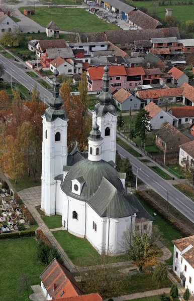 Igreja Paroquial Santa Maria Madalena Sela Kod Siska Croácia — Fotografia de Stock