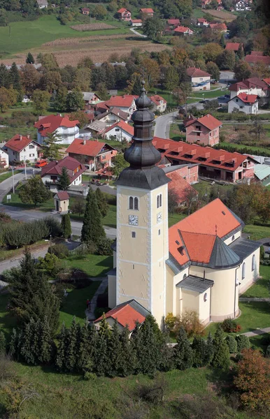 Iglesia Parroquial San Jorge Gornja Stubica Croacia — Foto de Stock