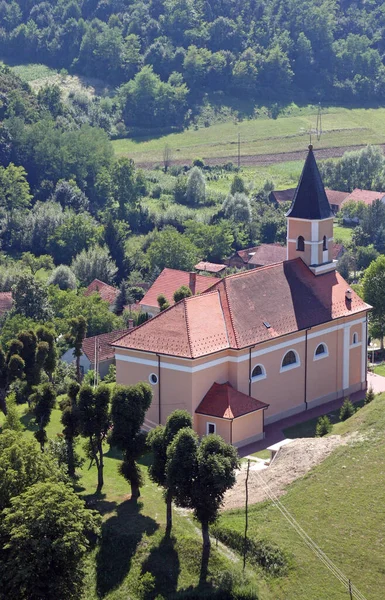 Kościół Parafialny Leopolda Mandica Orehovica Chorwacja — Zdjęcie stockowe