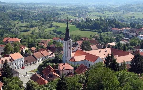 Pfarrkirche Mariä Himmelfahrt Und Franziskanerkloster Klanjec Kroatien — Stockfoto