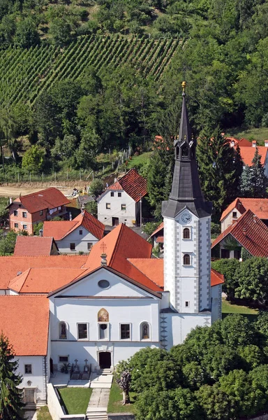 Kościół Wniebowzięcia Najświętszej Marii Panny Klasztor Franciszkanów Klanjecu Chorwacja — Zdjęcie stockowe