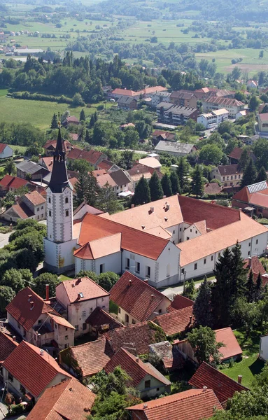 Eglise Paroissiale Assomption Vierge Marie Monastère Franciscain Klanjec Croatie — Photo