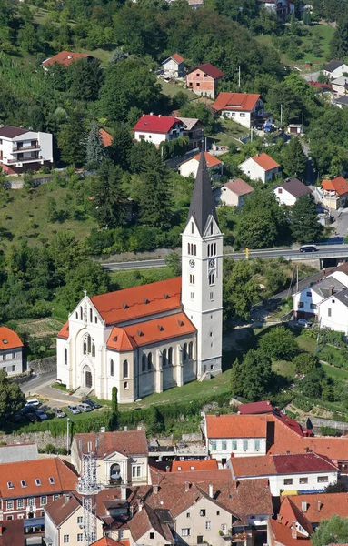 Die Pfarrkirche Sankt Nikolaus Krapina Kroatien — Stockfoto