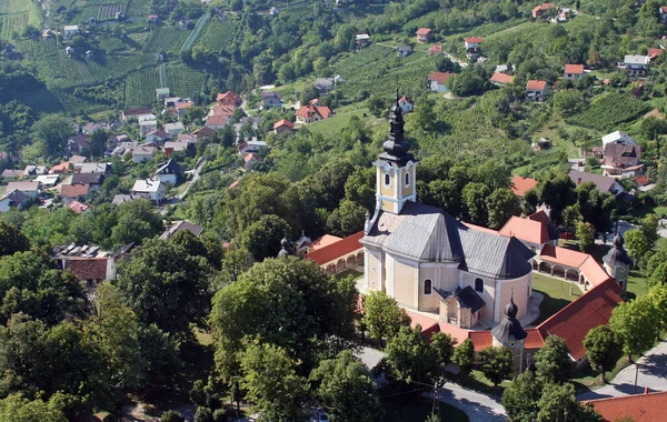 Kerk Van Onze Lieve Vrouw Van Jeruzalem Trski Vrh Krapina — Stockfoto