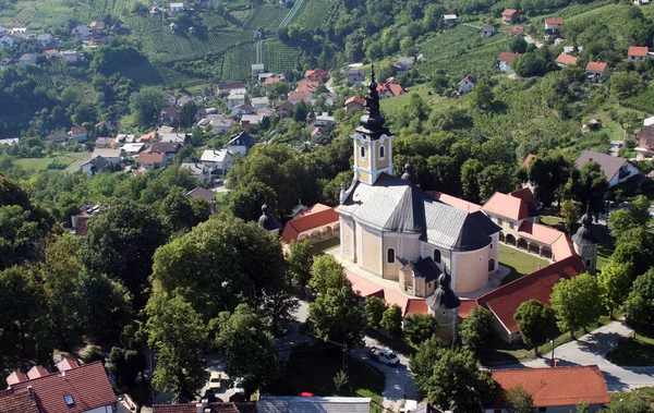 Kyrkan Vår Fru Jerusalem Trski Vrh Krapina Kroatien — Stockfoto