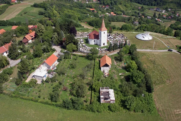 Hırvatistan 'ın Sveti Kriz Brdovecki kasabasındaki Kutsal Haç Şapeli