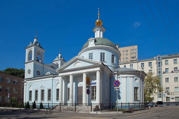 Moskva Kyrkan Dormition Theotokos Mogiltsy Centrala Moskva Bolshoy Vlasyevsky Lane — Stockfoto