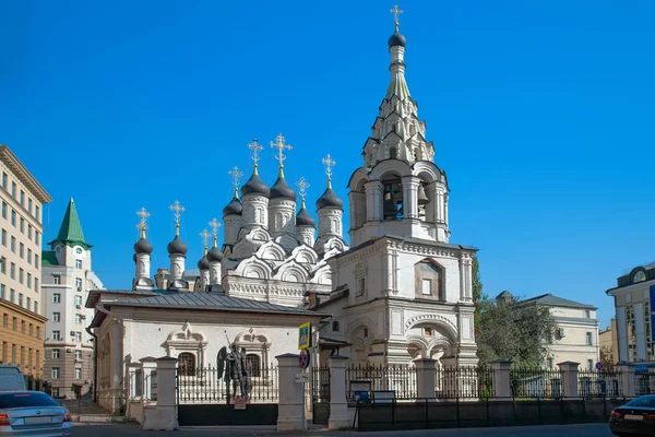 Moscú Rusia Septiembre 2018 Templo Del Icono Madre Dios Firma — Foto de Stock