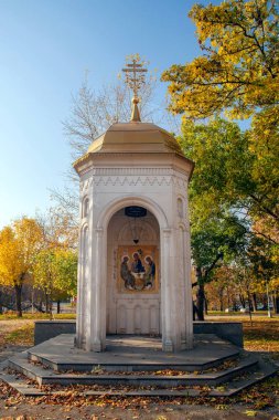 Trinity sonbahar günü Spaso Andronnikov manastırda Moskova yakınındaki Şapeli. Rusya