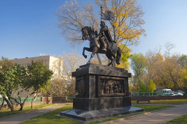 Moscow Russia October 2018 Monument Holy Prince Dimitry Donskoy Liberator — Stock Photo, Image