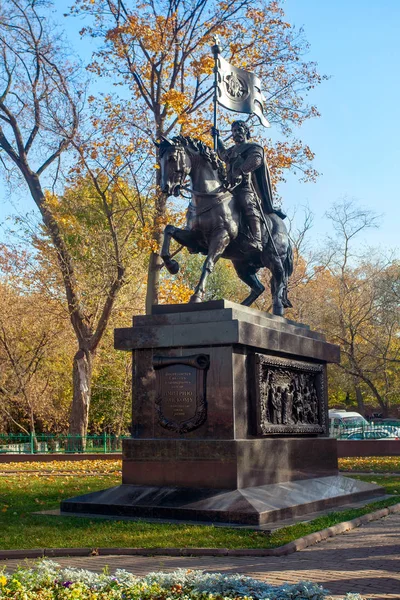 Moscow Russia October 2018 Monument Holy Prince Dimitry Donskoy Liberator — Stock Photo, Image