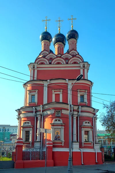 Kerk Van Sint Nicolaas Wonderdoener Bolvanovka Buurt Van Taganka Moskou — Stockfoto